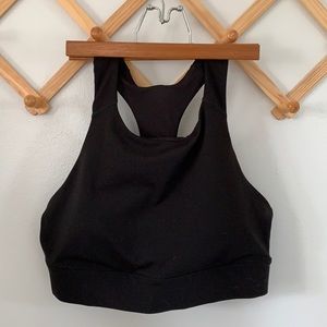 NWOT Long Line Black Sports Bra